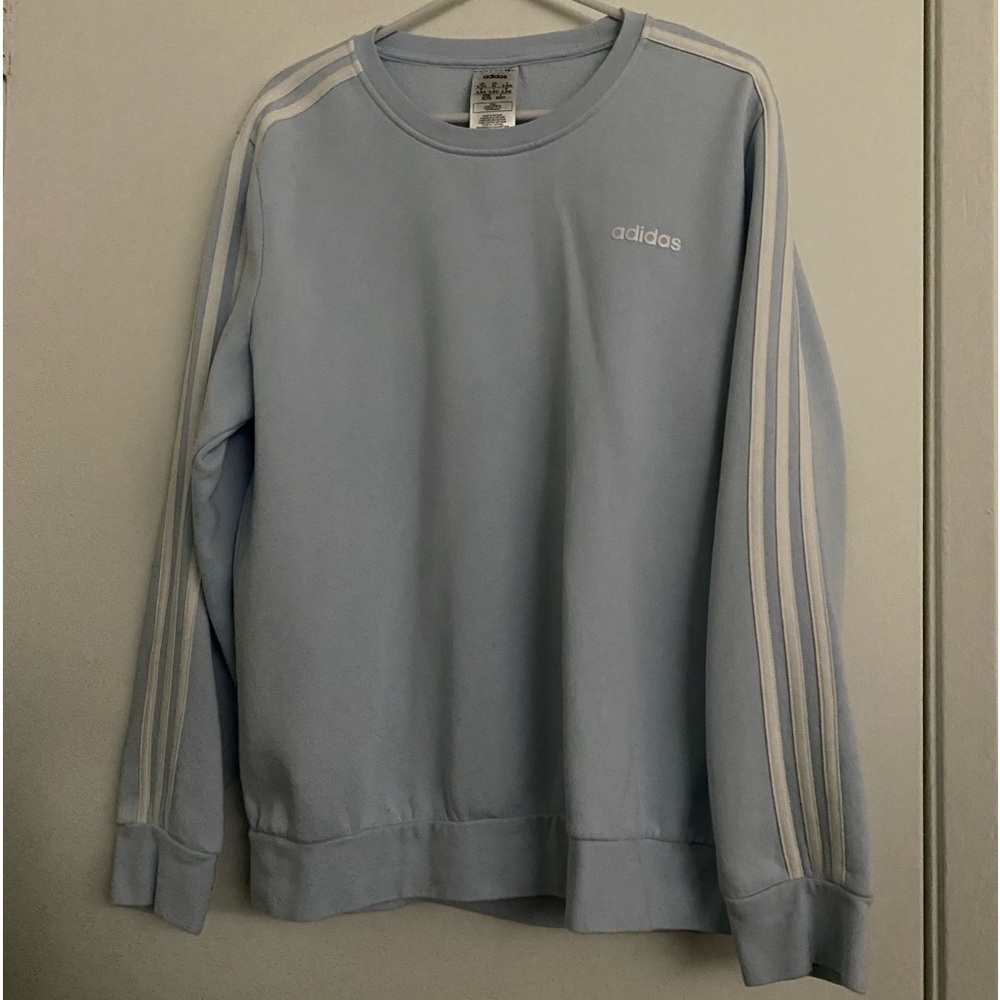 adidas light blue sweatshirt